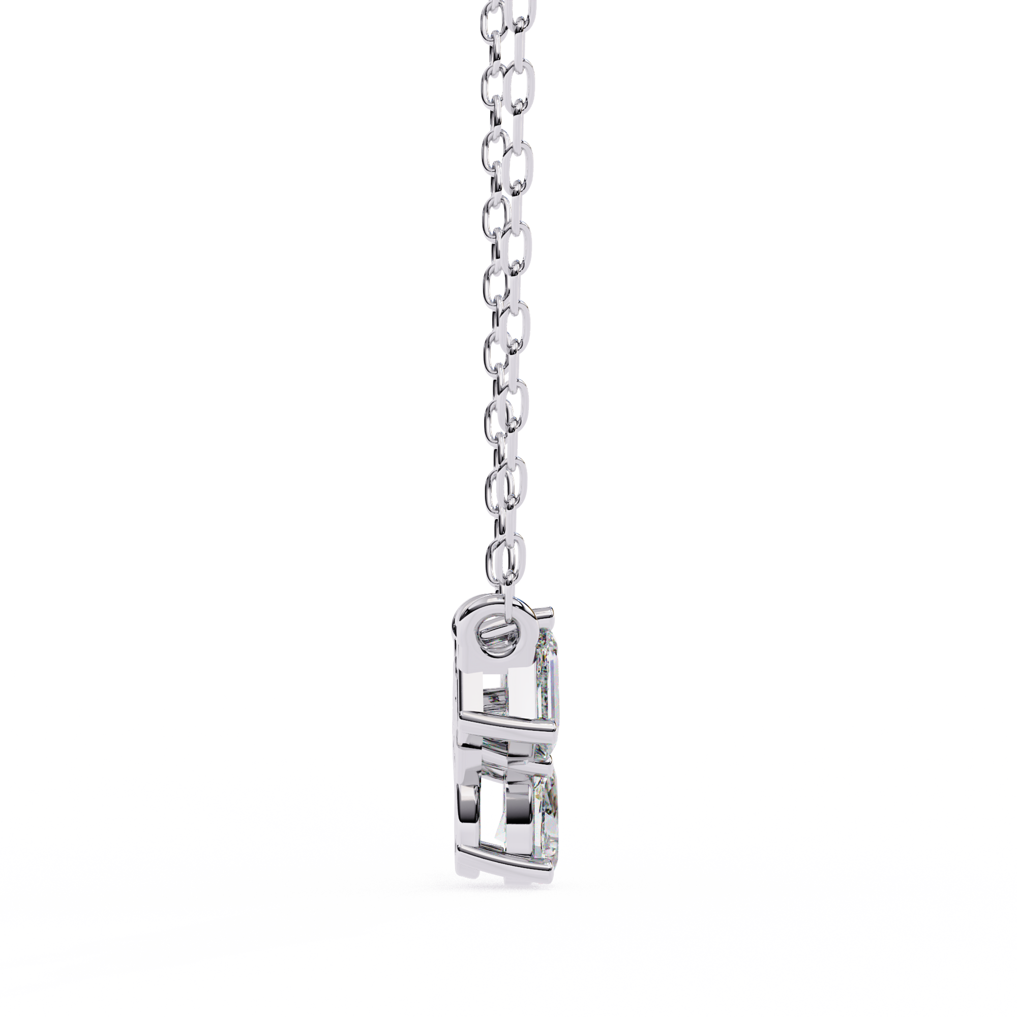 Solitairekart 0.93ct Trio Mixed-Cut Natural Diamond Cluster Pendant-HI Color, VS-SI Clarity